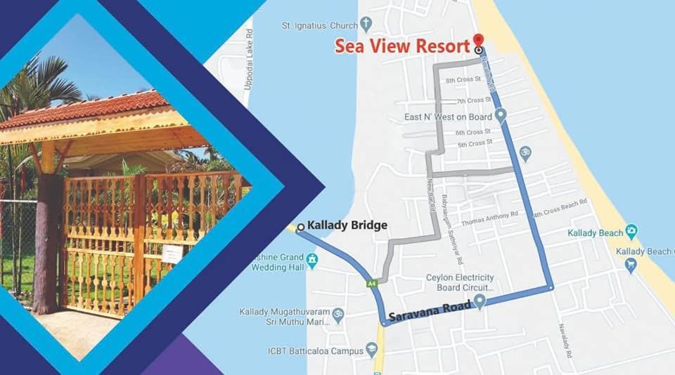 Sea View Resort Kallady Exterior foto